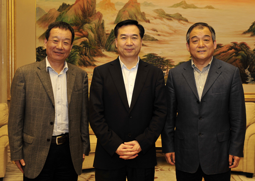 上海市委常委、组织部部长李希会见张光强、赵忠