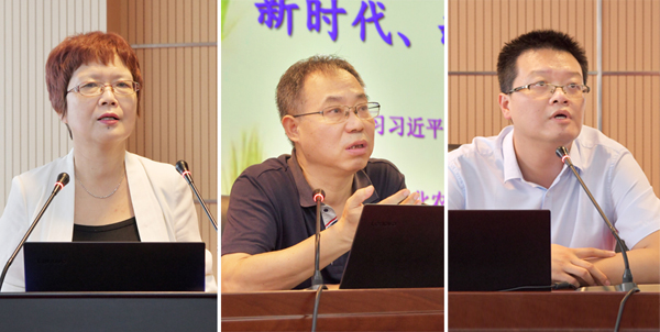 9、陕西省委党校闫朦教授和我校方建斌教授、杨鹏教授为新进教师作报告--支勇平摄影.JPG