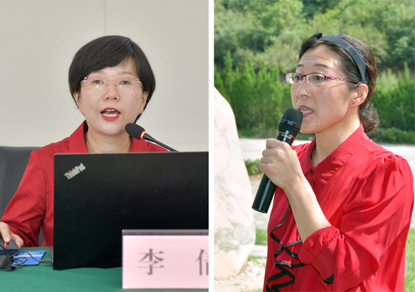 3、铜川市委党校李倩和杨海艳分别为新进教师作专题报告和现场教学--支勇平摄影.JPG